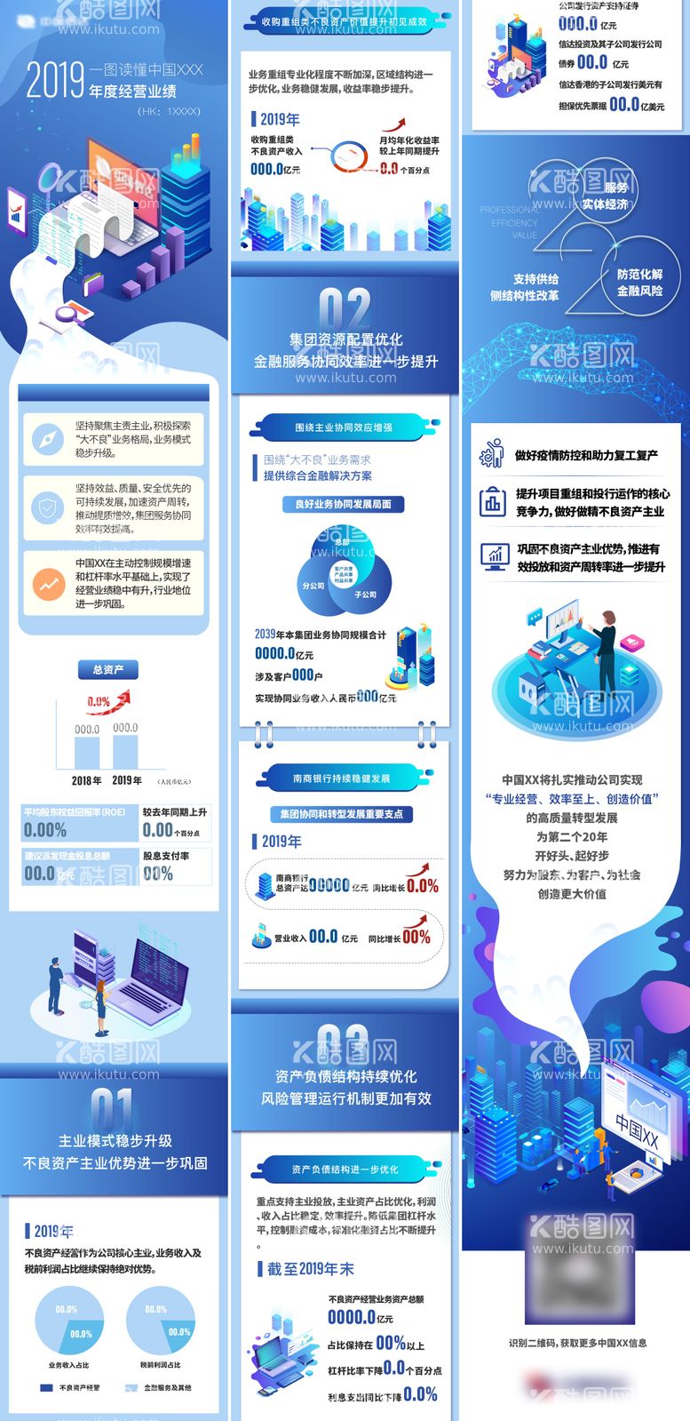 编号：58063511191310258650【酷图网】源文件下载-银行金融2.5D风年度业绩长图