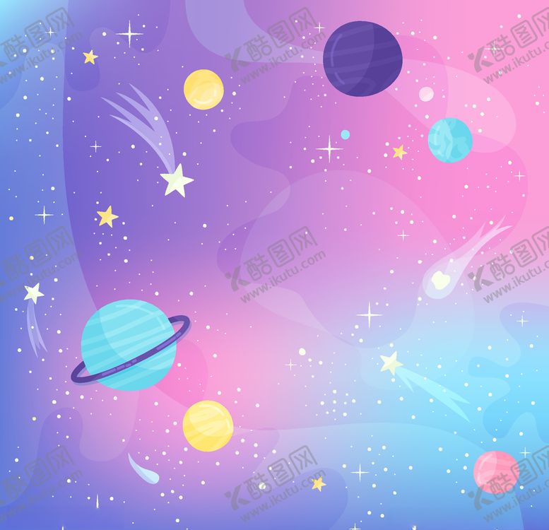 编号：33436004070632091461【酷图网】源文件下载-太空插画