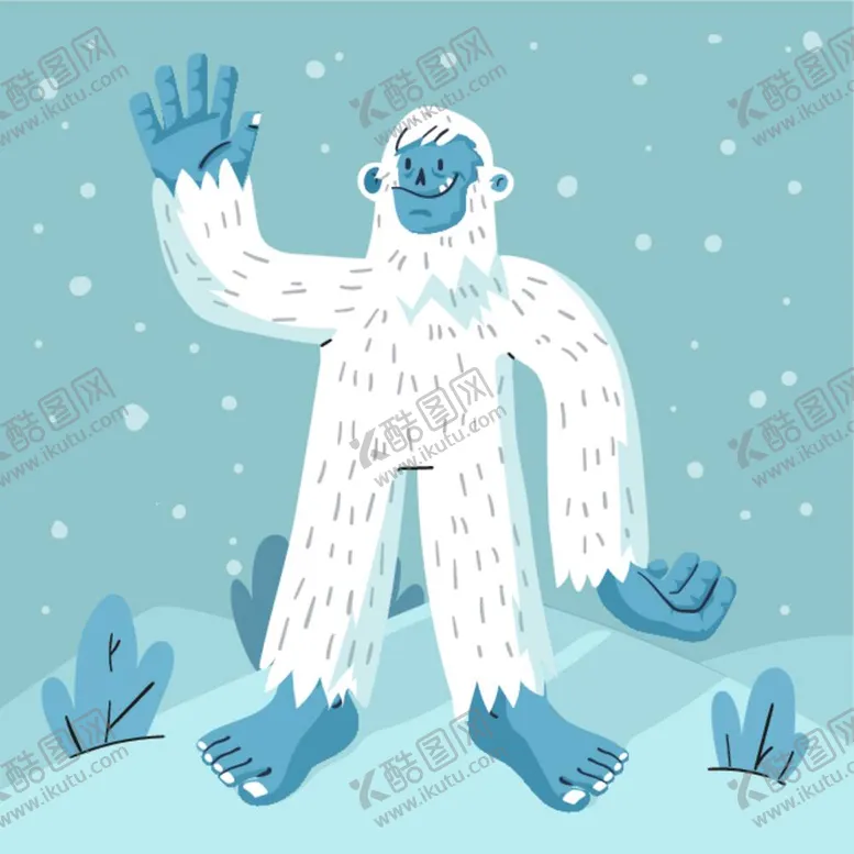 编号：58922412032007162409【酷图网】源文件下载-神秘雪人