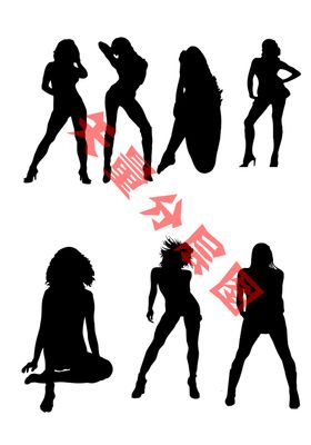美女矢量图