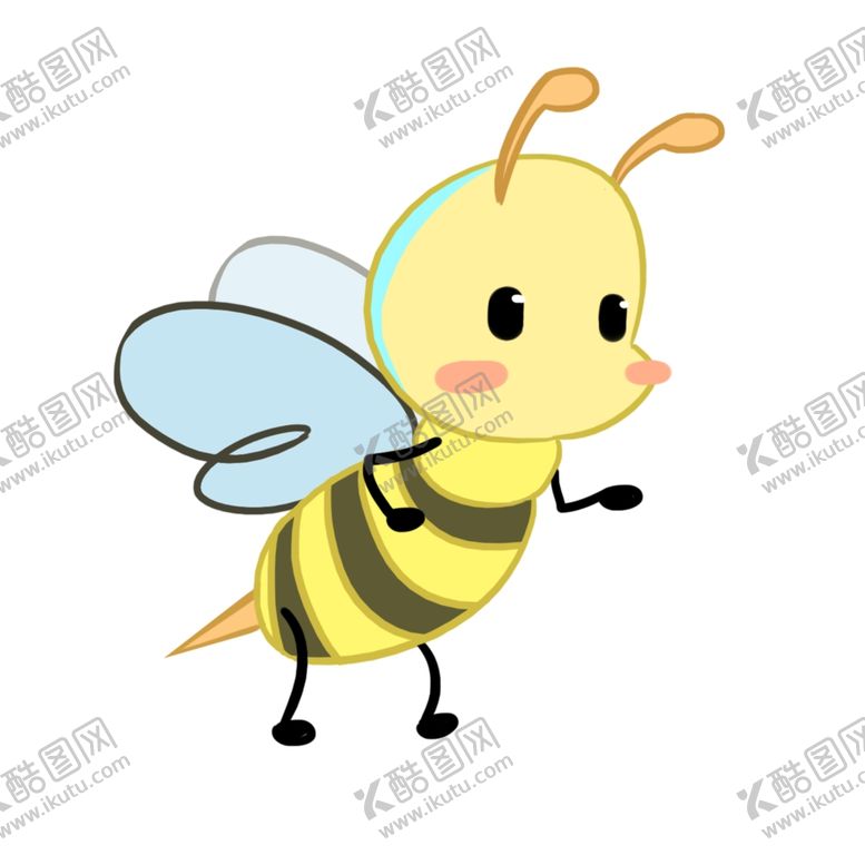 编号：30822909240817139373【酷图网】源文件下载-可爱卡通蜜蜂矢量插画