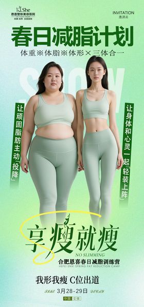 减脂训练营宣传海报