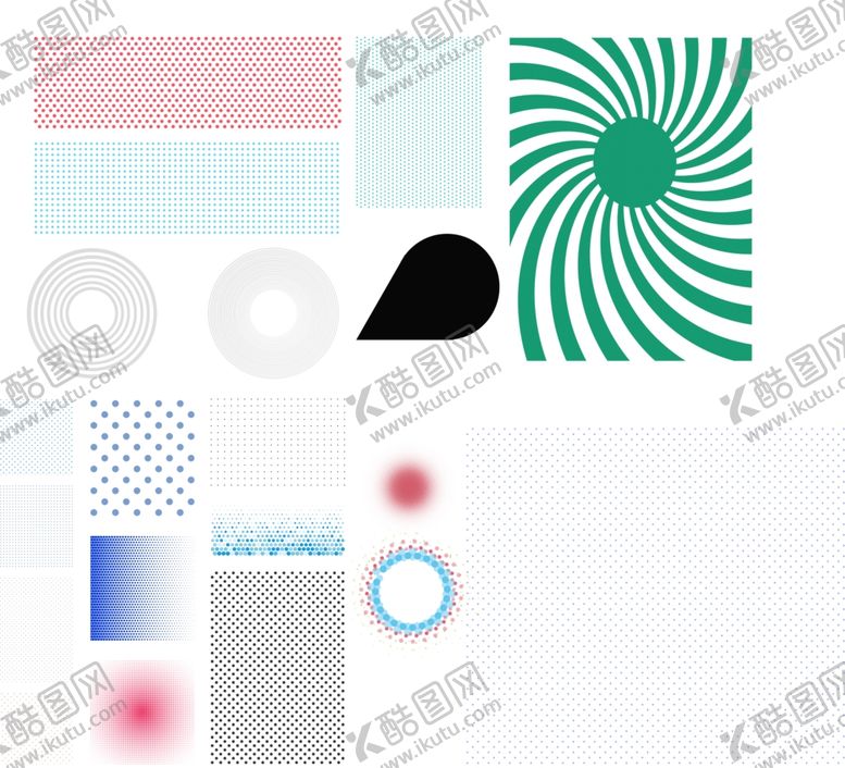 编号：33953307092153369860【酷图网】源文件下载-矢量圆形波点环状背景