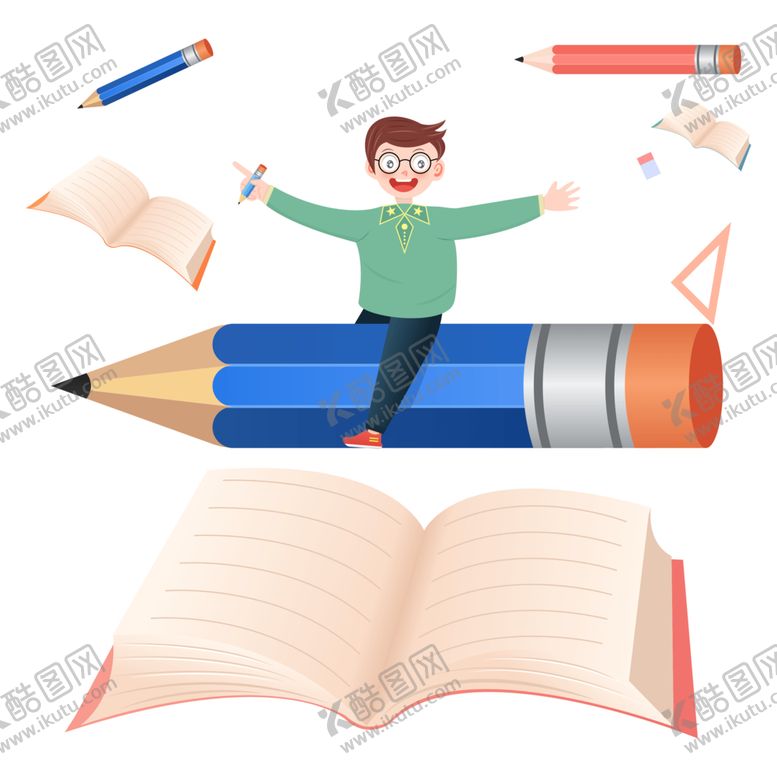 编号：10718202042220258137【酷图网】源文件下载-铅笔小孩