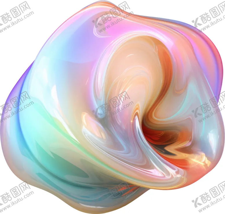 编号：31794302082201298569【酷图网】源文件下载-抽象糖果色金属虹彩图形