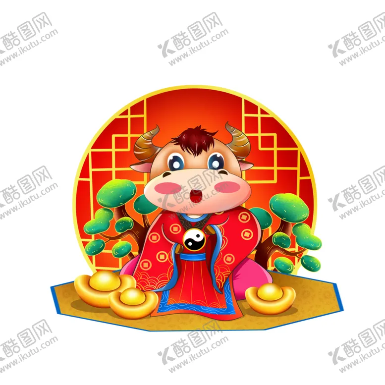编号：62926905032120291820【酷图网】源文件下载-牛年形象