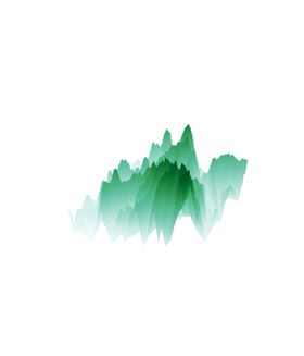 抽象山峰梦幻迷雾泼墨水墨