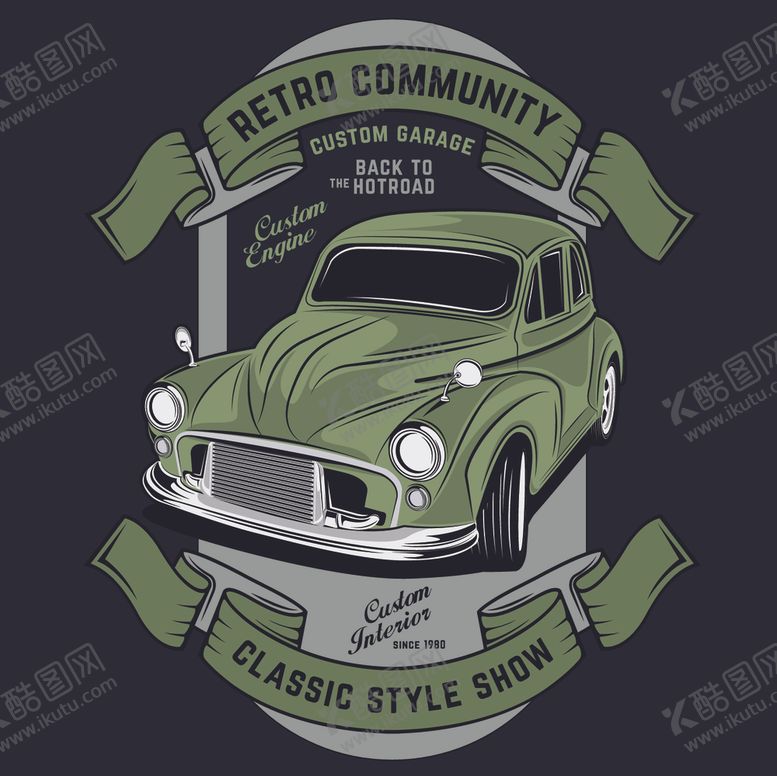 编号：28313910060308185684【酷图网】源文件下载-复古汽车海报