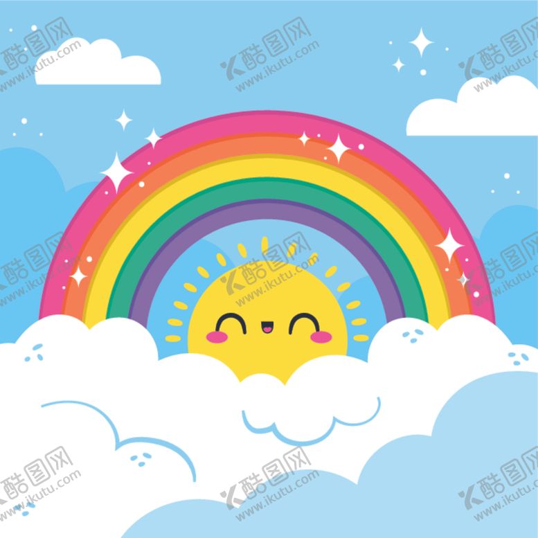 编号：43357305130255165880【酷图网】源文件下载-彩虹彩色背景