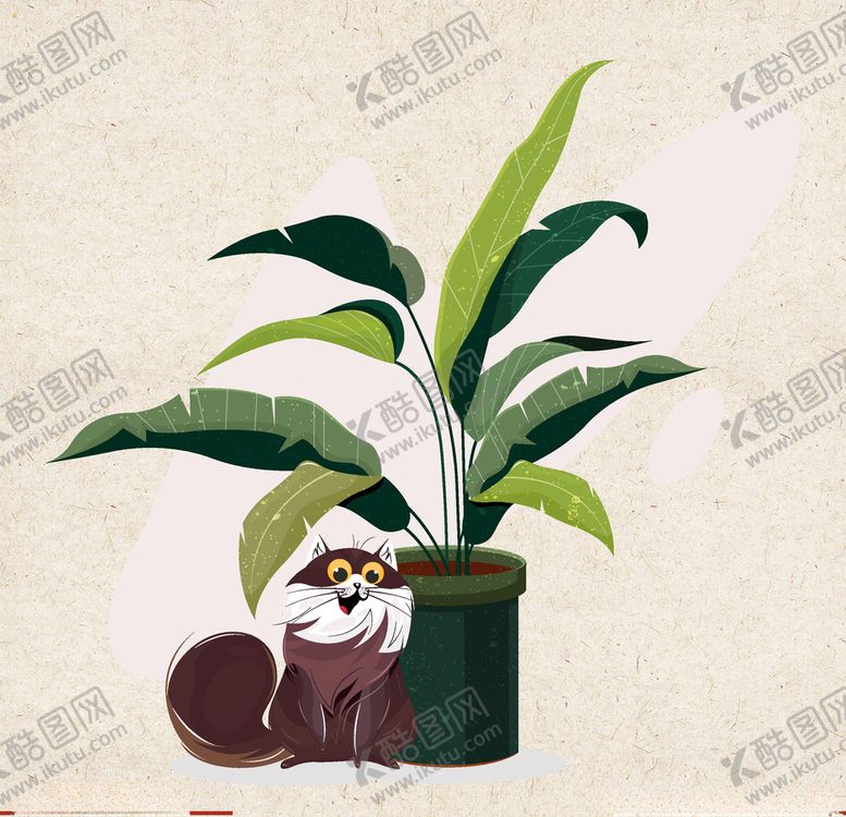 编号：77798809240639471260【酷图网】源文件下载-矢量动物矢量植物插画手绘