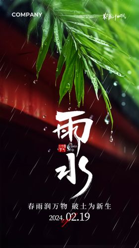 雨水海报