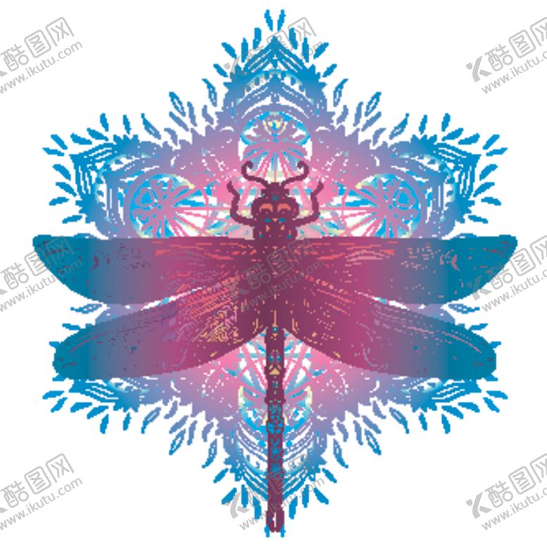 编号：31837110100204561442【酷图网】源文件下载-蜻蜓曼陀罗