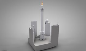 C4D模型大楼建筑摩天大夏