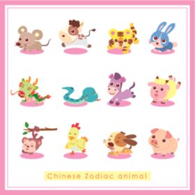 卡通12生肖小动物