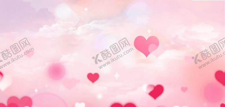 编号：93118111241853001299【酷图网】源文件下载-梦幻粉色爱心飘浮场景