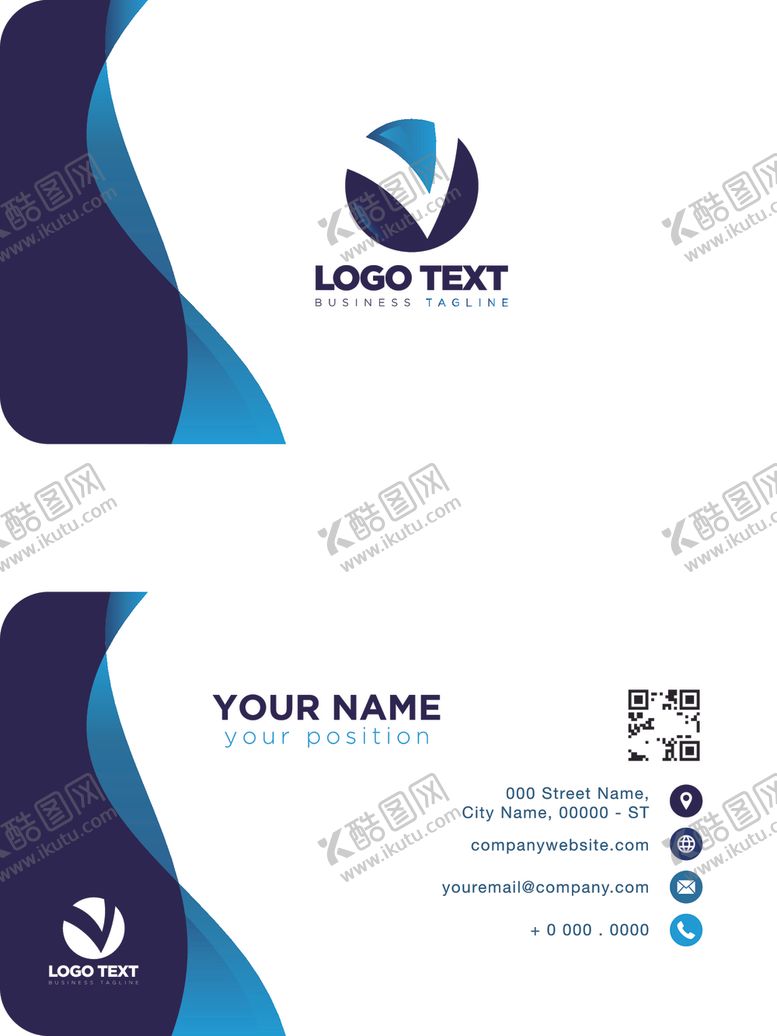 编号：55941009091335464785【酷图网】源文件下载-矢量名片模板
