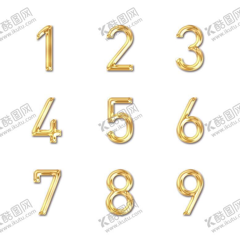 编号：17625909191652450285【酷图网】源文件下载-金色数字