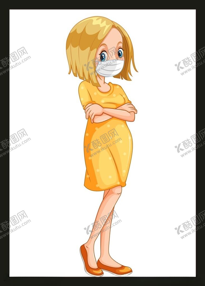手绘卡通女孩动画