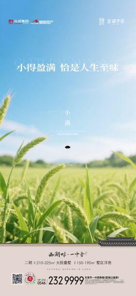 地产小满刷屏海报