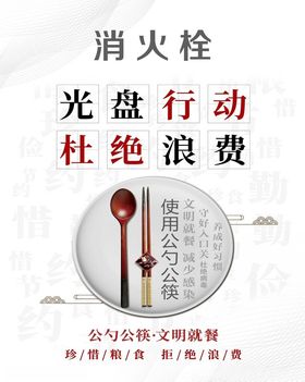 餐饮消火栓海报