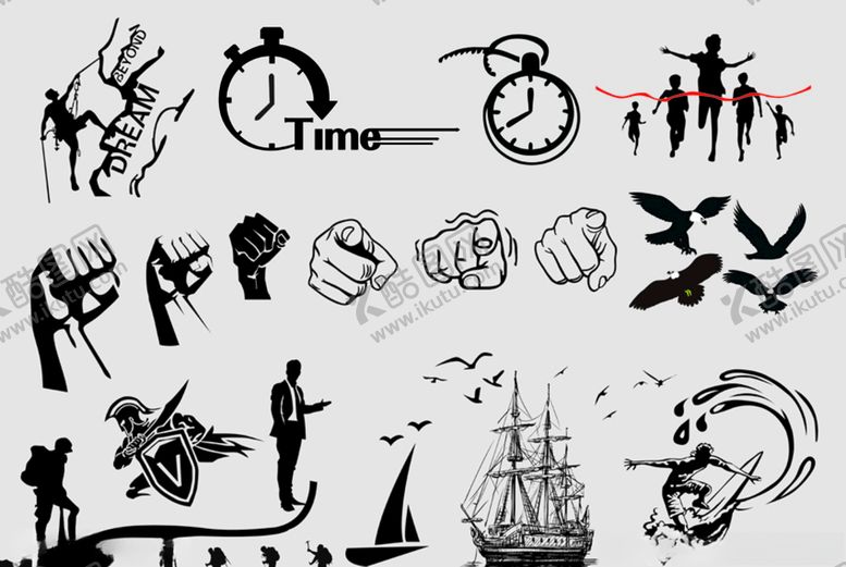 编号：83545609262334361238【酷图网】源文件下载-励志剪影