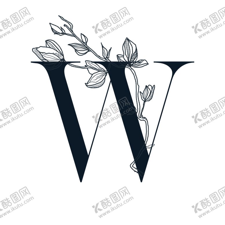 编号：84122409240542393033【酷图网】源文件下载-创意英文字母W