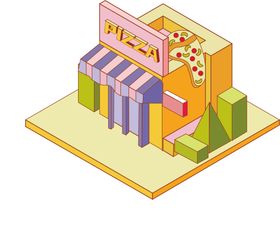 披萨店画册