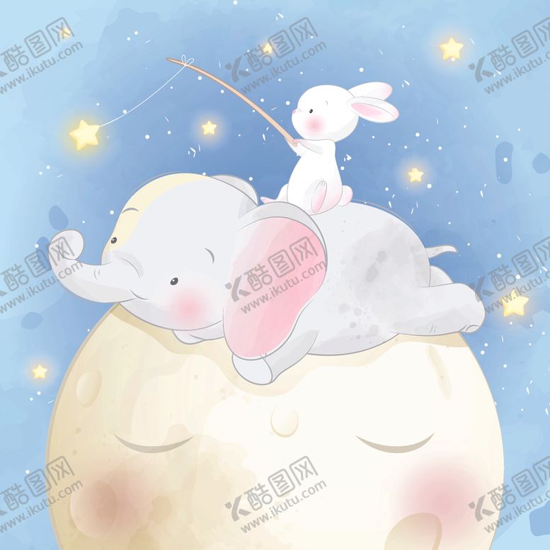 编号：20434310031927436878【酷图网】源文件下载-温馨浪漫动物插画