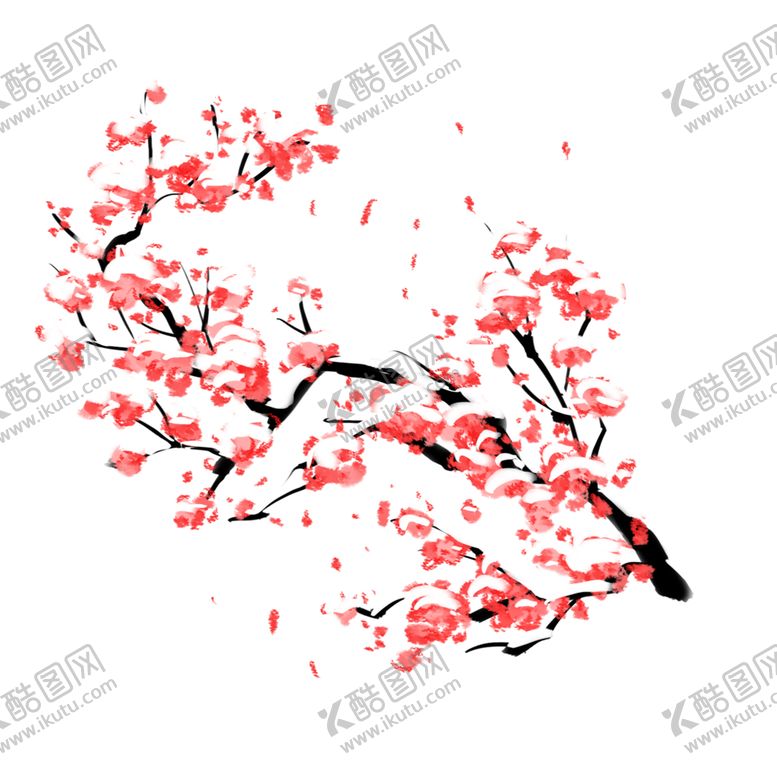 编号：33300605172240458971【酷图网】源文件下载-中国风水墨梅