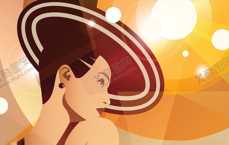 编号：38282509230435568556【酷图网】源文件下载-时尚少女插画