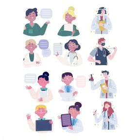 多样职业人物插画形象