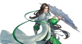 游戏人物卡通中国风工笔画