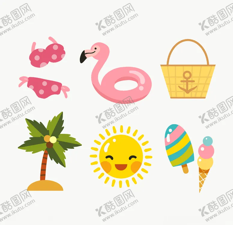 编号：11899706161935186918【酷图网】源文件下载-夏日元素