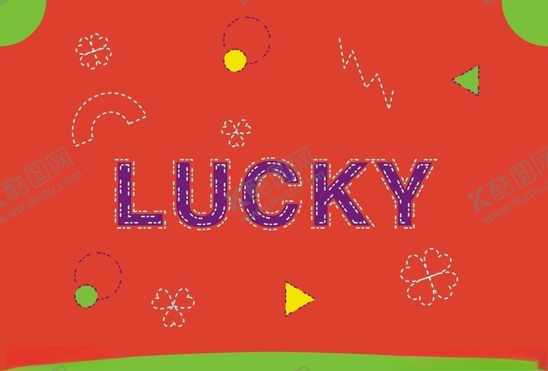 编号：69131410061825165088【酷图网】源文件下载-幸运字母卡片模版