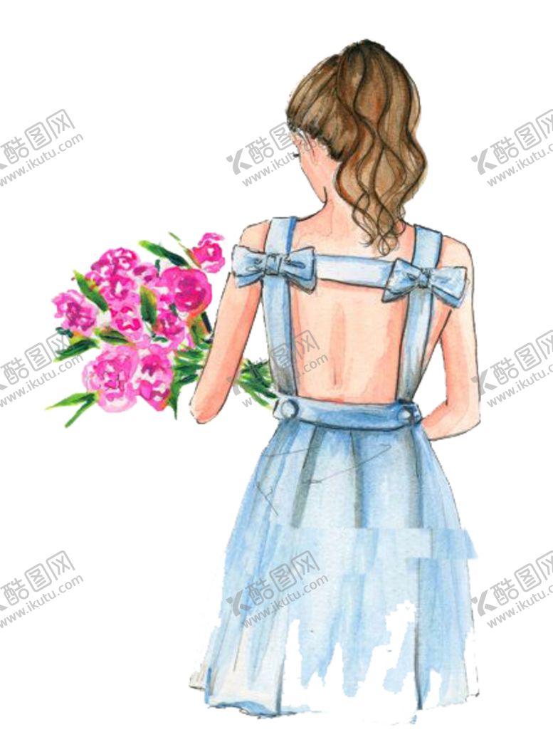 编号：75615409241524216484【酷图网】源文件下载-彩绘人物背影