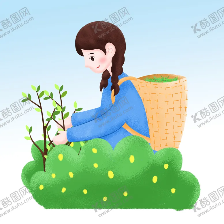 编号：39782509121517068173【酷图网】源文件下载- 采茶女孩 