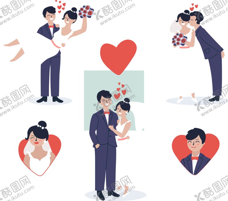 编号：91588911041731209746【酷图网】源文件下载-新娘新郎