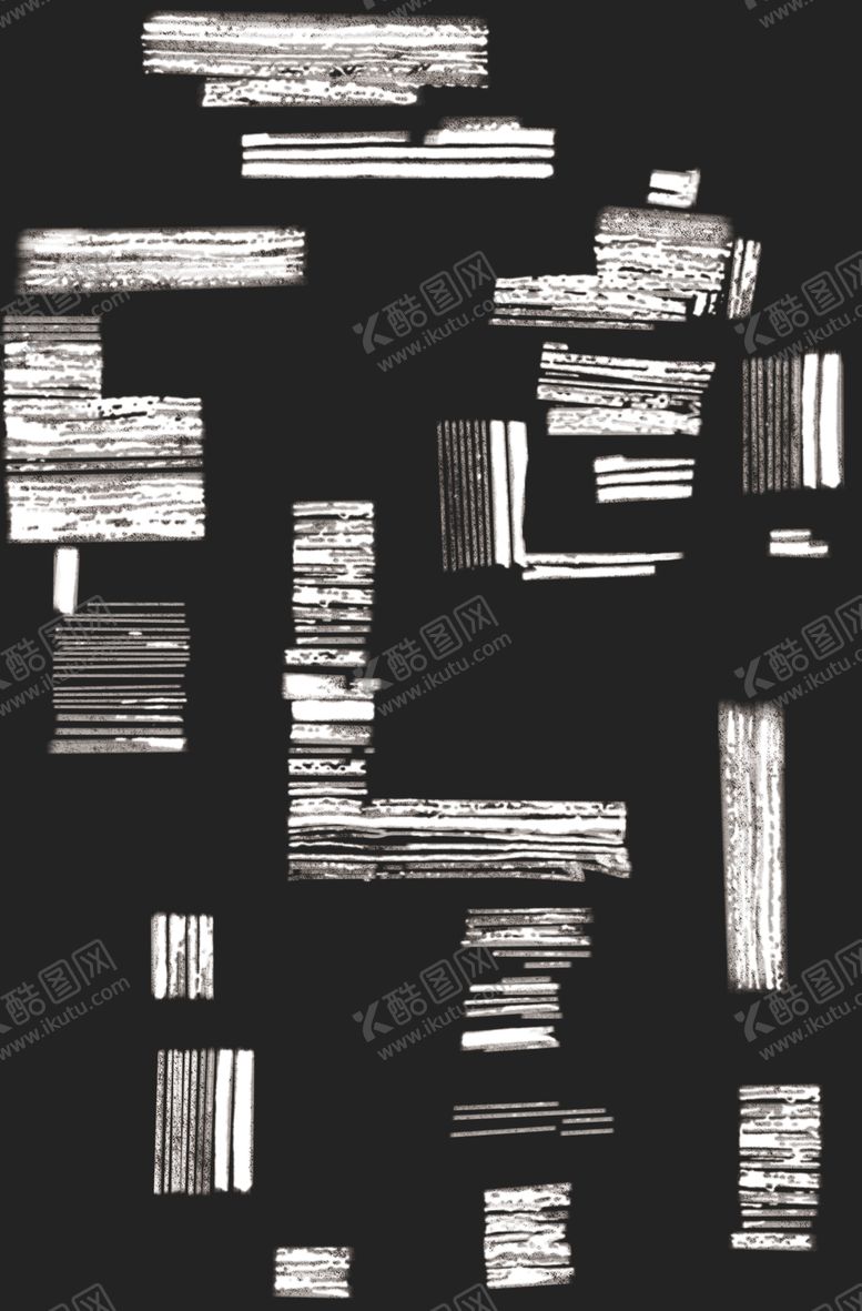 编号：99816510121835355990【酷图网】源文件下载-黑白抽象几何图形组合