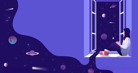 未来科技插画图案