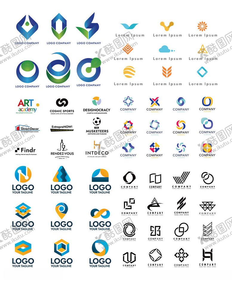 编号：34858404101442545200【酷图网】源文件下载-多种logo设计