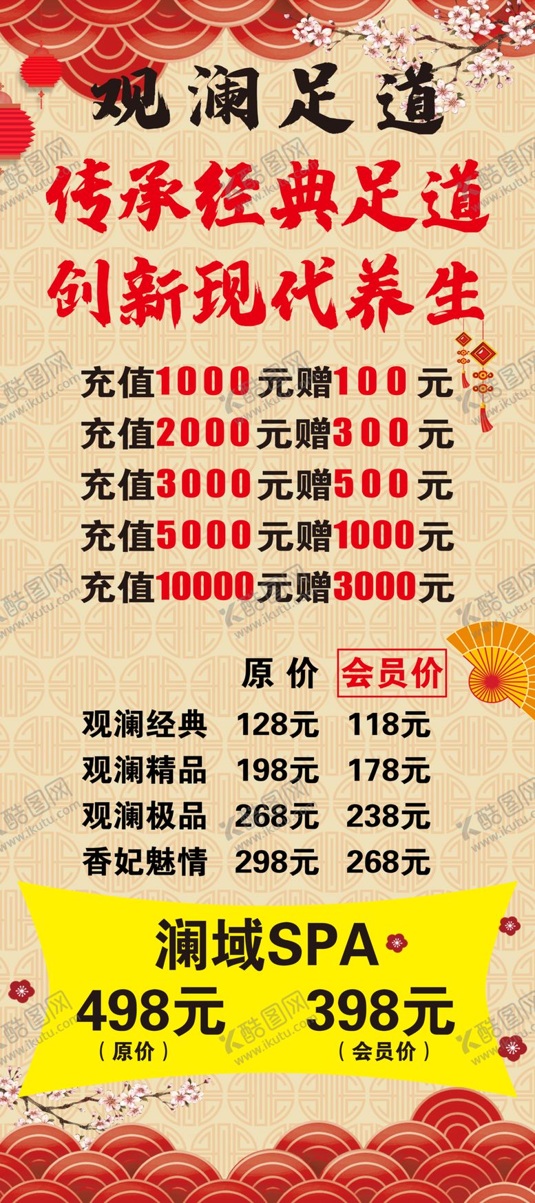 编号：59766410090532539373【酷图网】源文件下载-养生足道展架