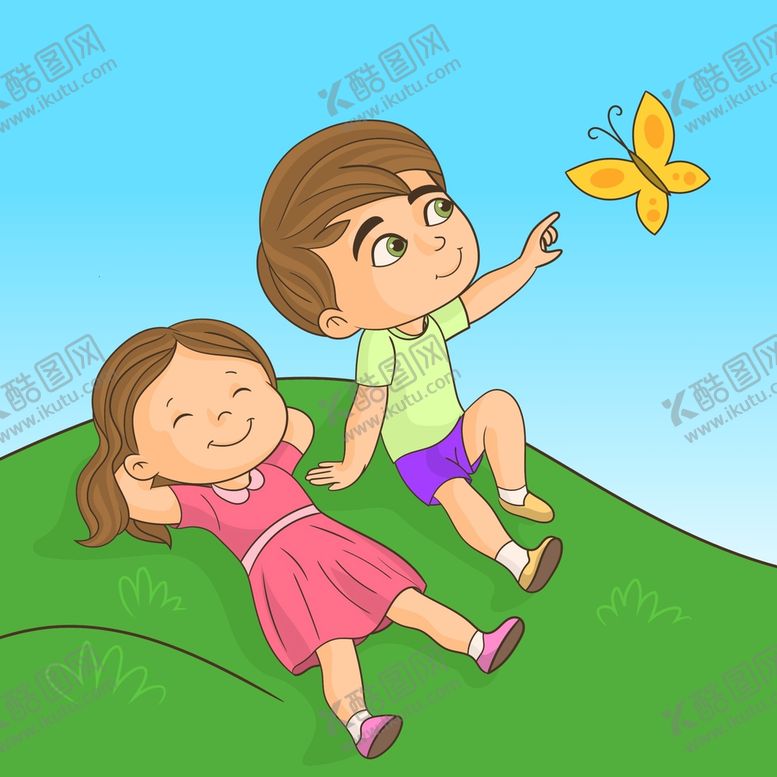 编号：03176510121318297403【酷图网】源文件下载-矢量手绘儿童