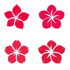 芙蓉花简约logo设计组图