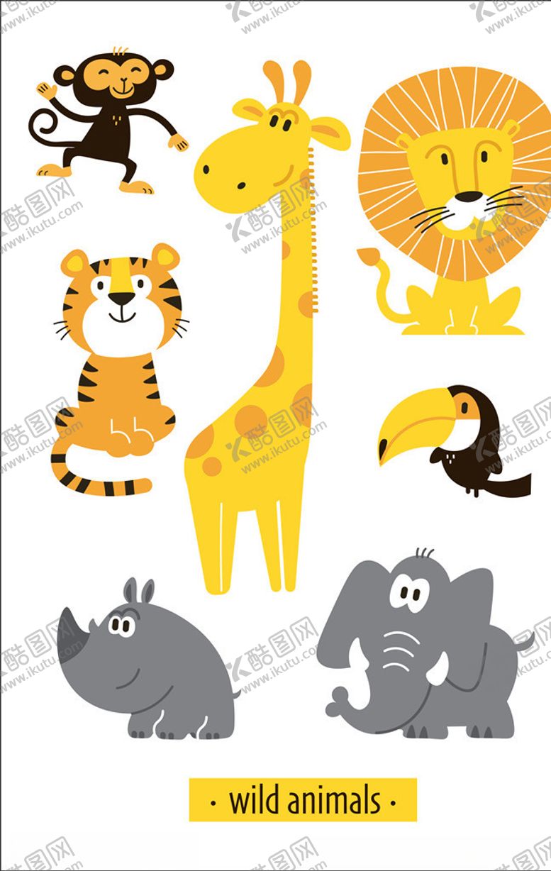 编号：54182910140045055046【酷图网】源文件下载-卡通动物