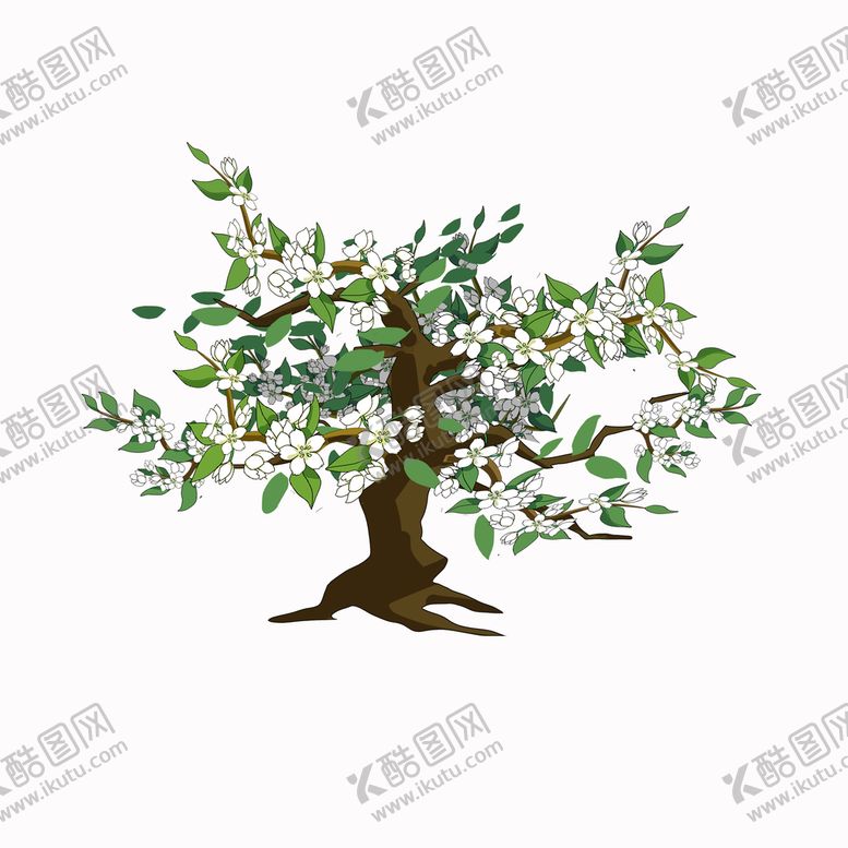编号：74302109151103325613【酷图网】源文件下载-手绘梨树素材