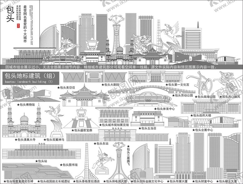 编号：21952810060615321462【酷图网】源文件下载-包头城市剪影