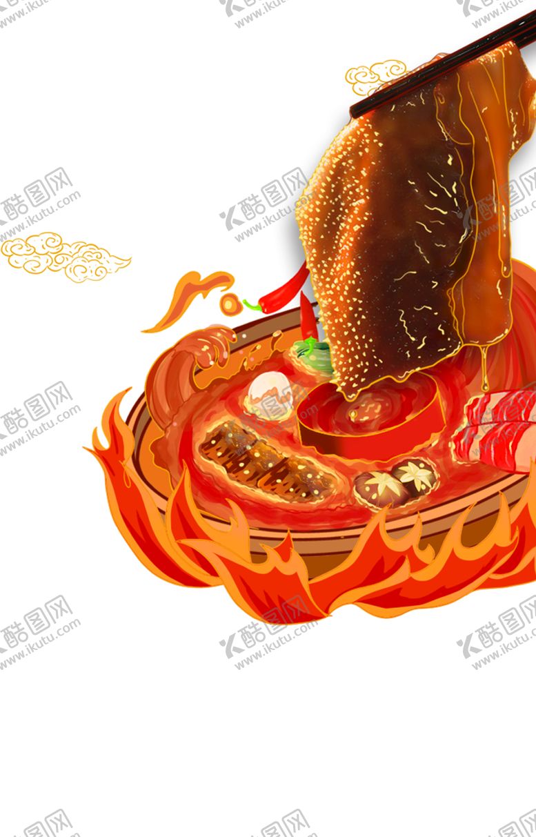 编号：65940309160328519602【酷图网】源文件下载-火锅毛肚毛肚锅