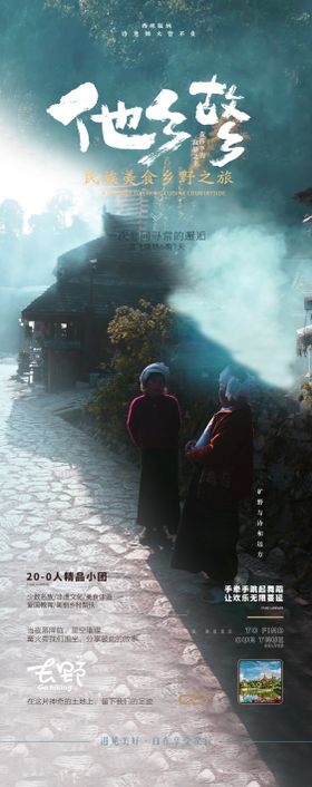 西双版纳普洱景迈山旅游海报