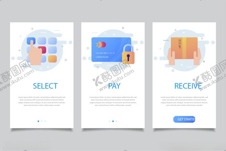 编号：39502511212111093847【酷图网】源文件下载-在线购物支付流程界面