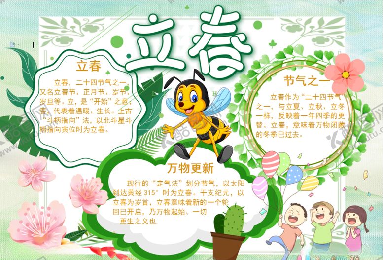 编号：25009010011202362519【酷图网】源文件下载-春游小报